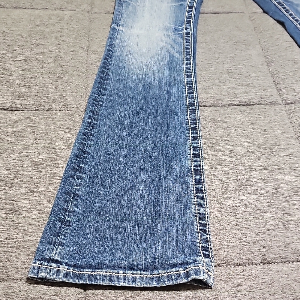 Miss Me Signature-Rise Boot Size 25 Women's Blue Jeans - Picture 6 of 11